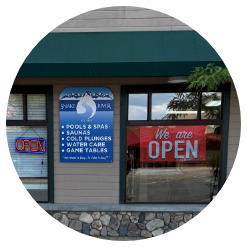 Exterior of the Snake River Pool & Spa Hailey showroom