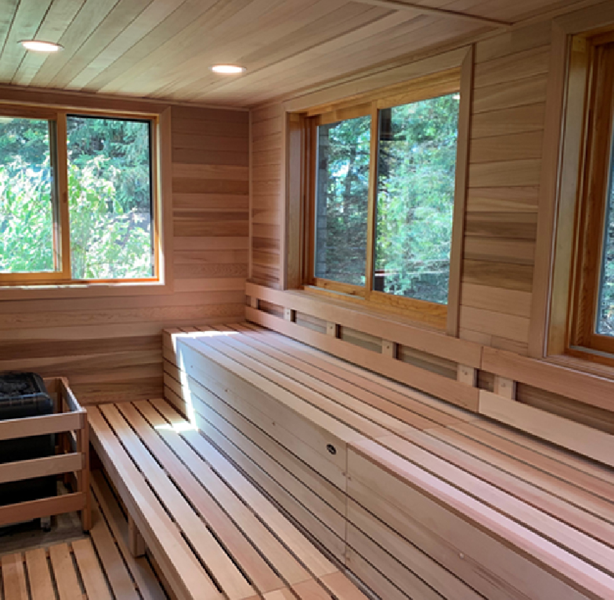 Custom Cut Outdoor Saunas